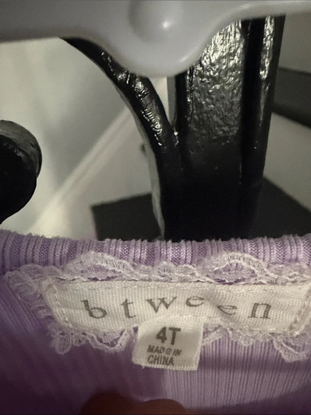 btween Lavender Floral Tulle Dress